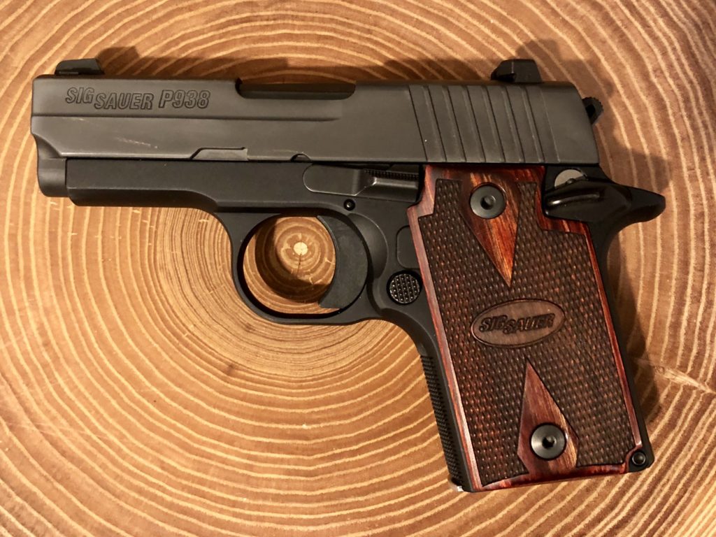 Sig Sauer P938 with Rosewood Grips