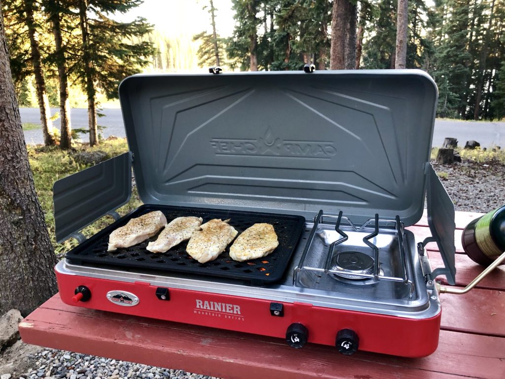 Camp Chef Rainier Camp Stove with Two Burner Grill/Griddle Combo, 1 ct -  Dillons Food Stores