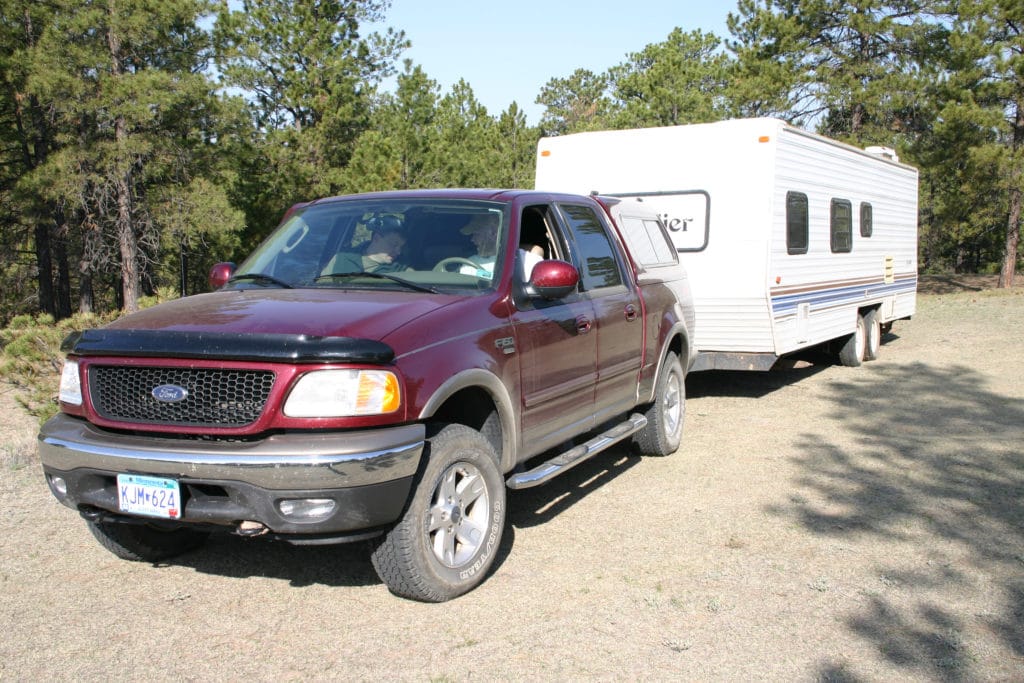 truck with camper