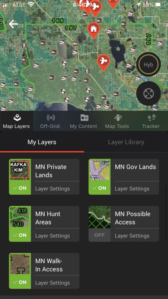 onX Hunt Map Layers