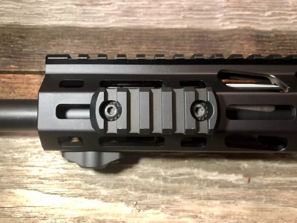 an ar-15 accessory rail