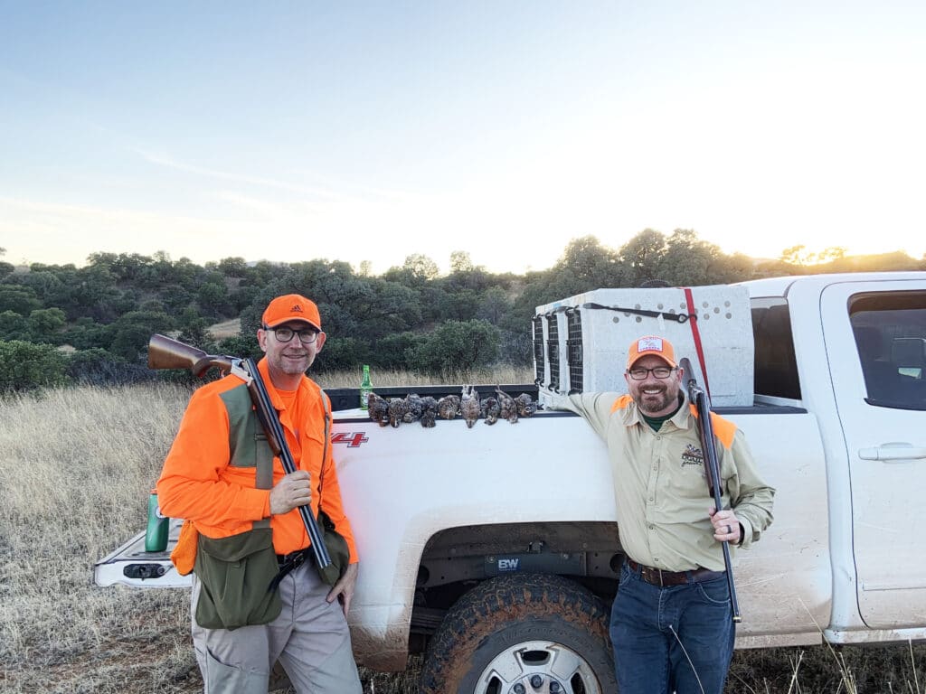 Matt Kucharski and Bob St Pierre from Pheasants Forever and Quil Forever