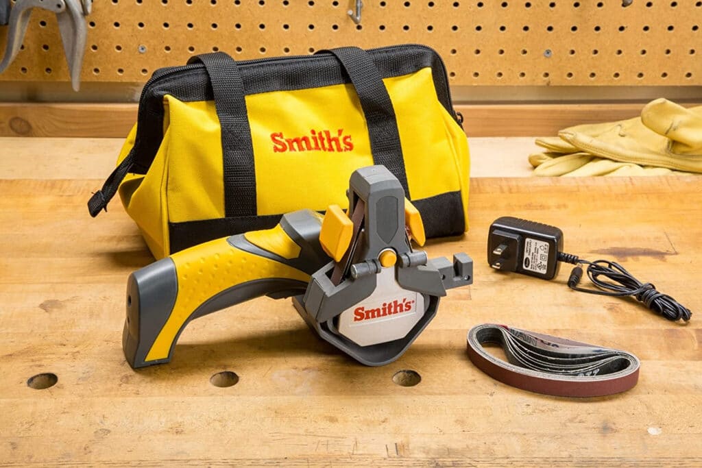 SMITHS 50969 Rechargeable Knife & Tool Sharpener W/Tool Bag 