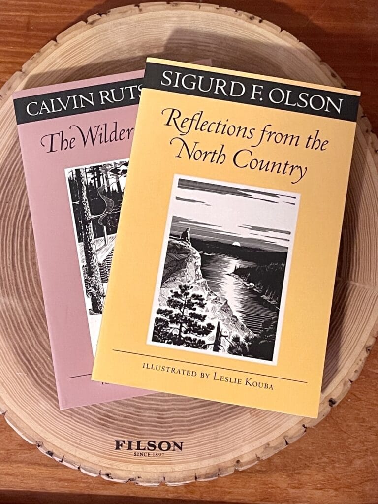Books by Sigurd Olson and Calvin Rutstrum