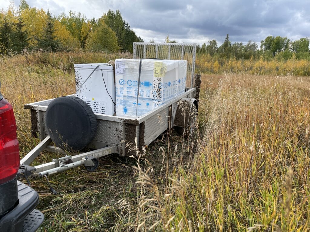 trailer with freezers