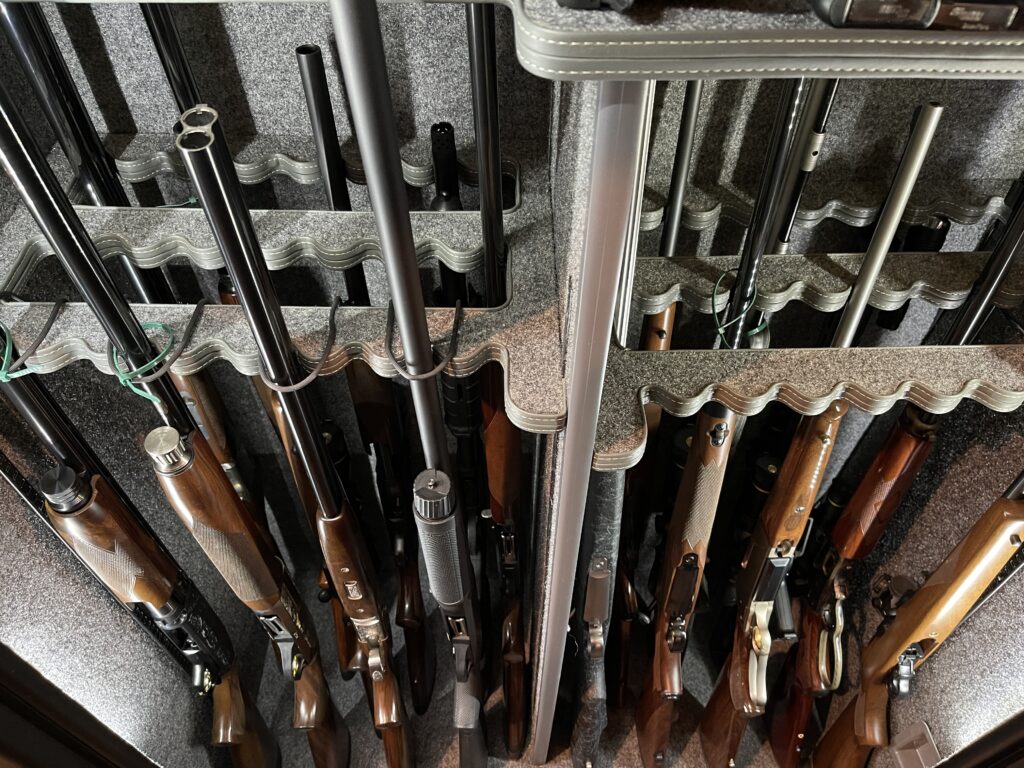 Guns in a gun safe